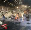 Fire guts Rubber Warehouse and Factory in Tema; firefighter sustain injuries